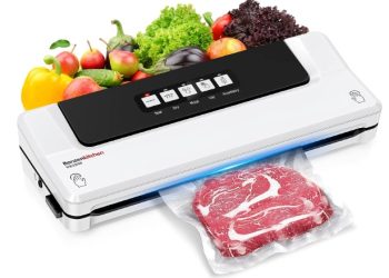 Bonsenkitchen VS2000: La Envasadora al Vacío 5 en 1 para Alimentos Frescos, Secos y Húmedos