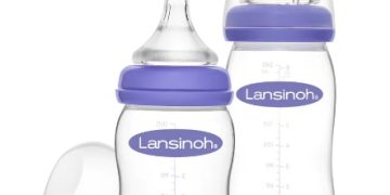 Lansinoh – Biberón para leche materna con tetina fisiológica NaturalWave®