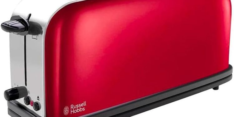 Russell Hobbs: Tostadora Colours Plus de ranura larga para 2 tostadas