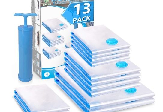 Ahorra hasta el 80% de espacio en tu armario con las bolsas de almacenaje al vacío Vounot